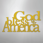 God Bless America - Steel Metal Sign Wall ArtCustomly Gifts