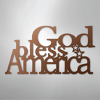 God Bless America - Steel Metal Sign Wall ArtCustomly Gifts