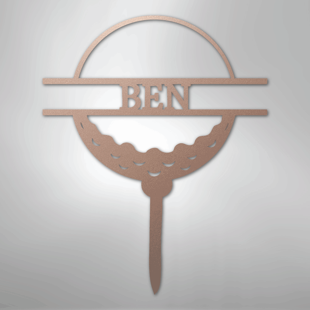 Golf Ball Personalized Yard Stake Steel Metal SignCustomly Gifts