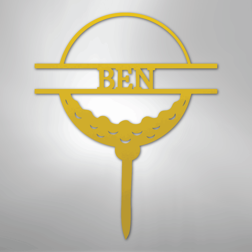 Golf Ball Personalized Yard Stake Steel Metal SignCustomly Gifts