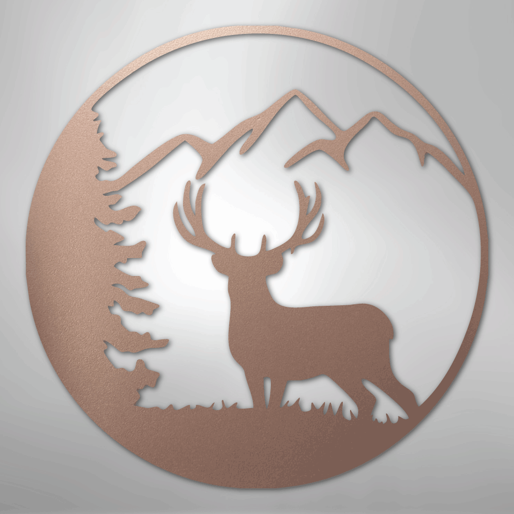 Graceful Deer - Steel Metal Sign Wall ArtCustomly Gifts