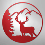 Graceful Deer - Steel Metal Sign Wall ArtCustomly Gifts