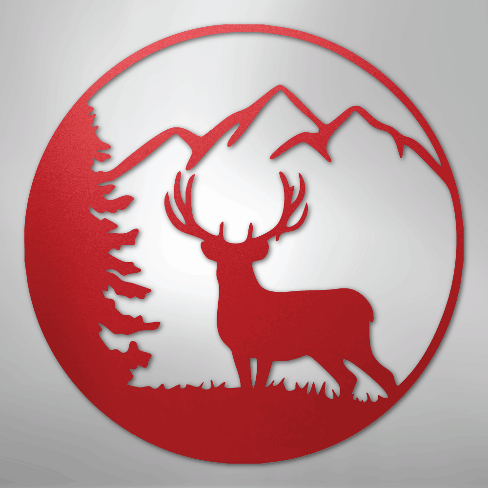 Graceful Deer - Steel Metal Sign Wall ArtCustomly Gifts