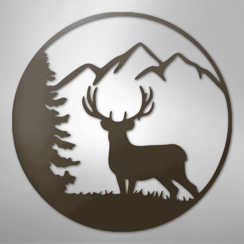 Graceful Deer - Steel Metal Sign Wall ArtCustomly Gifts