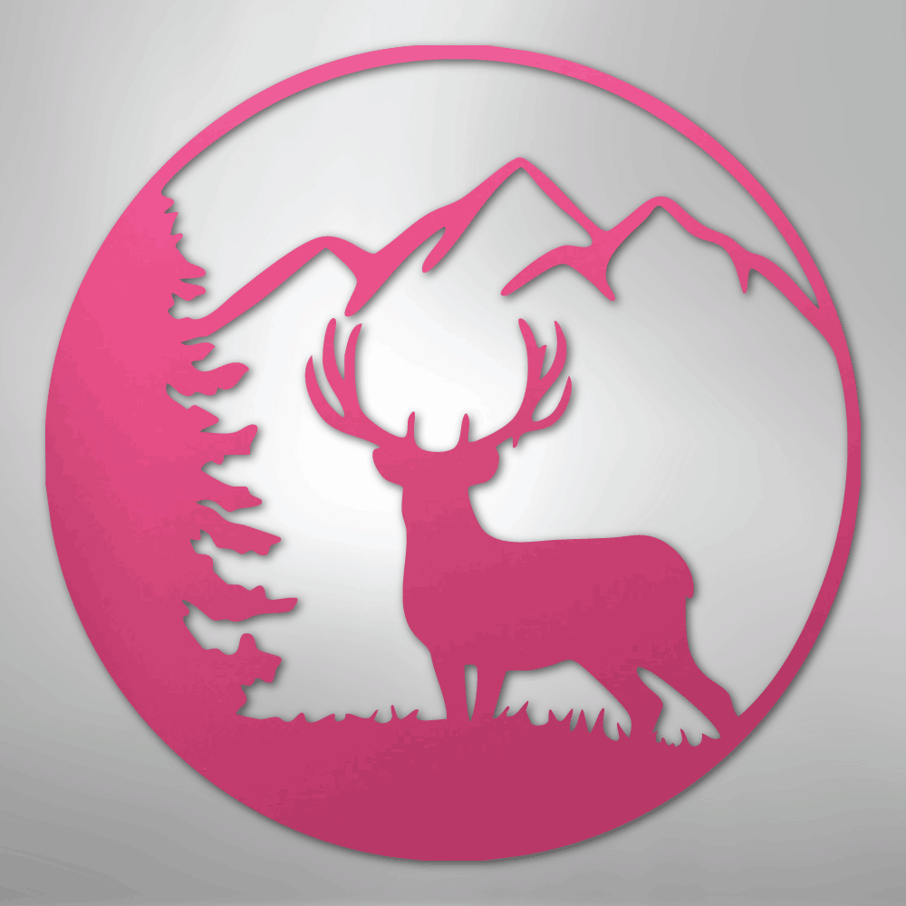 Graceful Deer - Steel Metal Sign Wall ArtCustomly Gifts