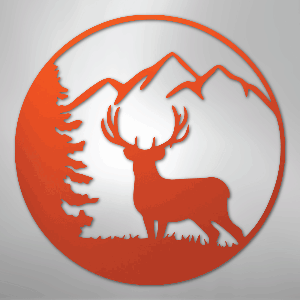 Graceful Deer - Steel Metal Sign Wall ArtCustomly Gifts