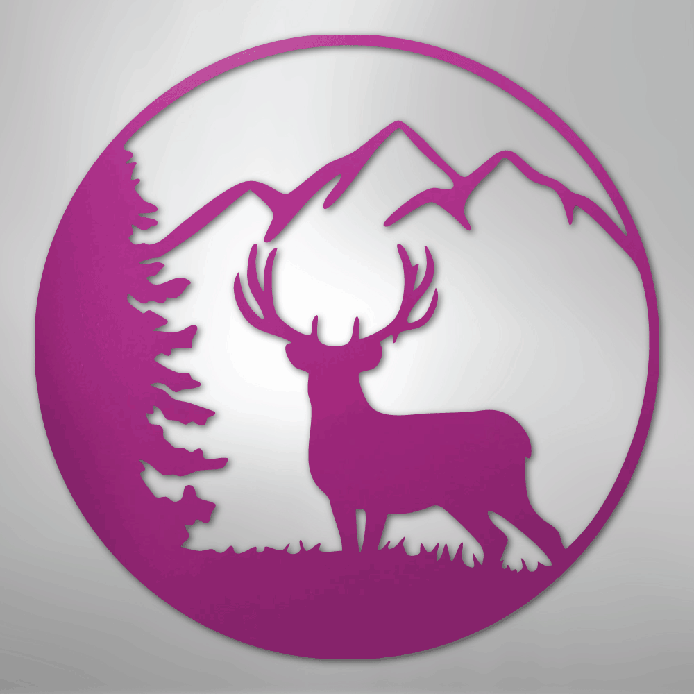 Graceful Deer - Steel Metal Sign Wall ArtCustomly Gifts