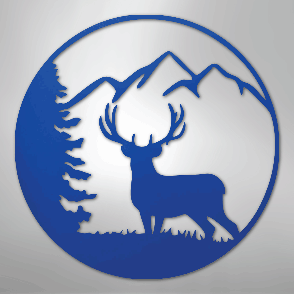 Graceful Deer - Steel Metal Sign Wall ArtCustomly Gifts