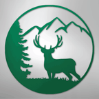Graceful Deer - Steel Metal Sign Wall ArtCustomly Gifts