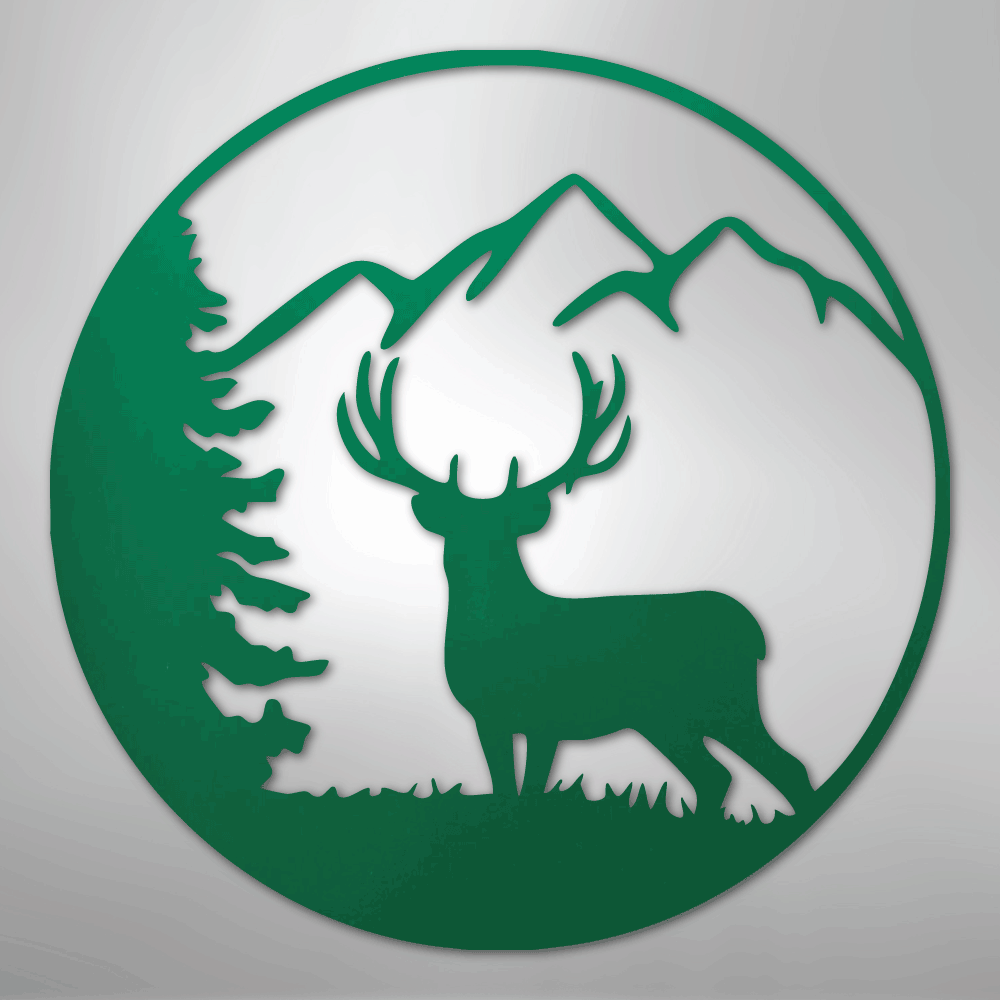 Graceful Deer - Steel Metal Sign Wall ArtCustomly Gifts