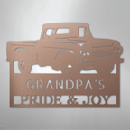 Grandpas Pickup Truck Personalized Steel Metal Sign Wall ArtCustomly Gifts