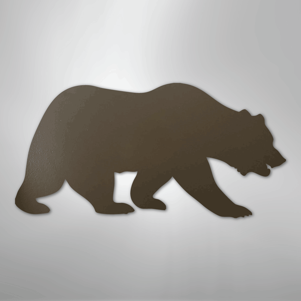Grizzly Bear - Steel Metal Sign Wall ArtCustomly Gifts