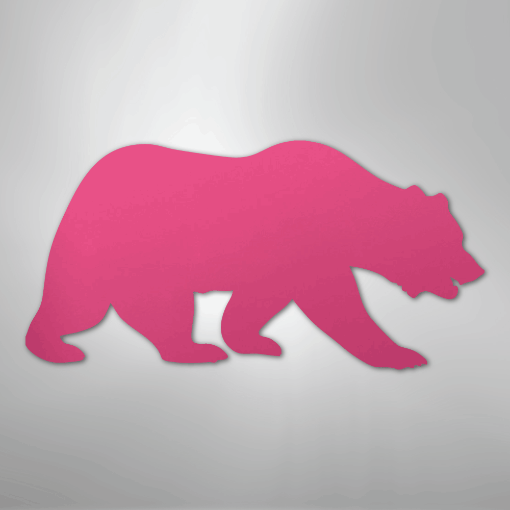 Grizzly Bear - Steel Metal Sign Wall ArtCustomly Gifts