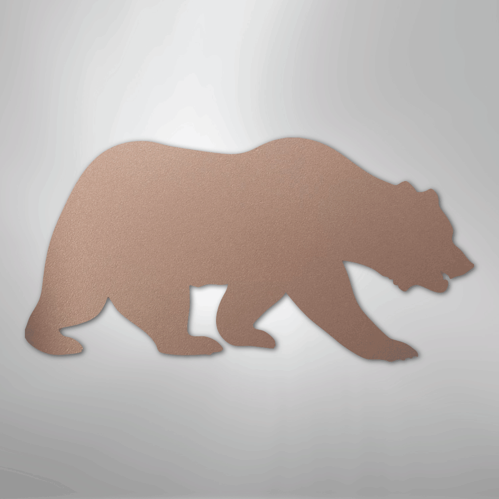 Grizzly Bear - Steel Metal Sign Wall ArtCustomly Gifts