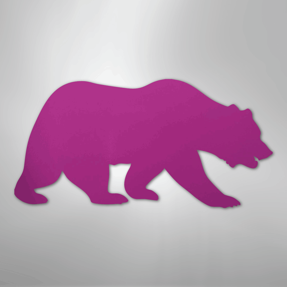 Grizzly Bear - Steel Metal Sign Wall ArtCustomly Gifts