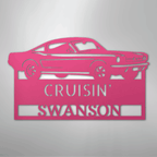 Hear The Roar Classic Mustang Personalized Steel Metal Sign Wall ArtCustomly Gifts