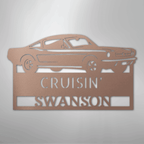 Hear The Roar Classic Mustang Personalized Steel Metal Sign Wall ArtCustomly Gifts