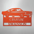 Hear The Roar Classic Mustang Personalized Steel Metal Sign Wall ArtCustomly Gifts