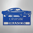 Hear The Roar Classic Mustang Personalized Steel Metal Sign Wall ArtCustomly Gifts