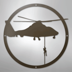 Helicopter Drop - Steel Metal Sign Wall ArtCustomly Gifts