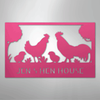 Hen House Personalized Steel Metal Sign Wall ArtCustomly Gifts