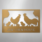 Hen House Personalized Steel Metal Sign Wall ArtCustomly Gifts