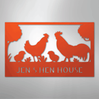 Hen House Personalized Steel Metal Sign Wall ArtCustomly Gifts
