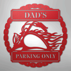 Hog Parking Plaque Personalized Steel Metal Sign Wall ArtCustomly Gifts