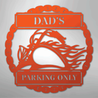 Hog Parking Plaque Personalized Steel Metal Sign Wall ArtCustomly Gifts