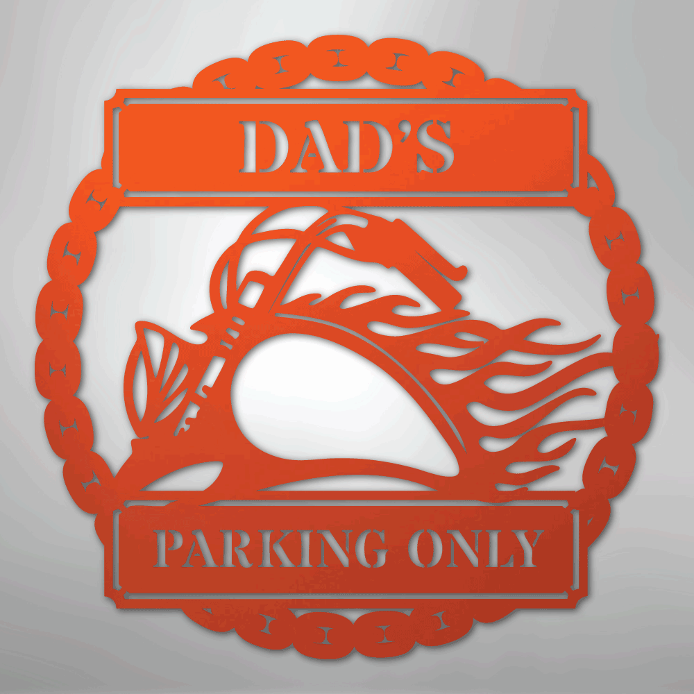Hog Parking Plaque Personalized Steel Metal Sign Wall ArtCustomly Gifts