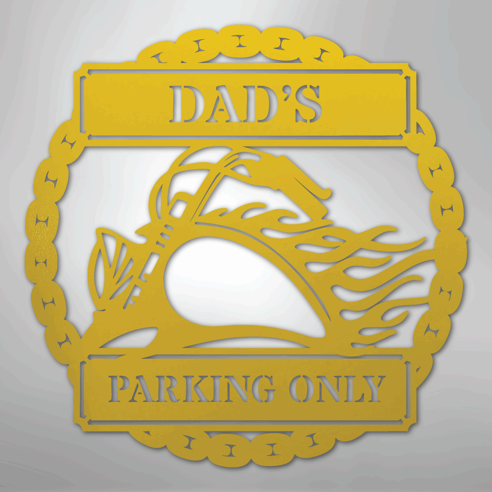 Hog Parking Plaque Personalized Steel Metal Sign Wall ArtCustomly Gifts