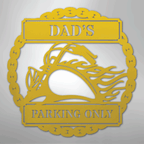 Hog Parking Plaque Personalized Steel Metal Sign Wall ArtCustomly Gifts