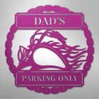 Hog Parking Plaque Personalized Steel Metal Sign Wall ArtCustomly Gifts