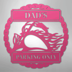 Hog Parking Plaque Personalized Steel Metal Sign Wall ArtCustomly Gifts