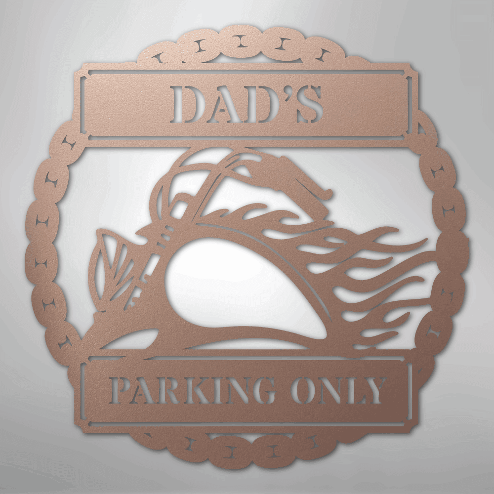 Hog Parking Plaque Personalized Steel Metal Sign Wall ArtCustomly Gifts