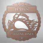 Hog Parking Plaque Personalized Steel Metal Sign Wall ArtCustomly Gifts