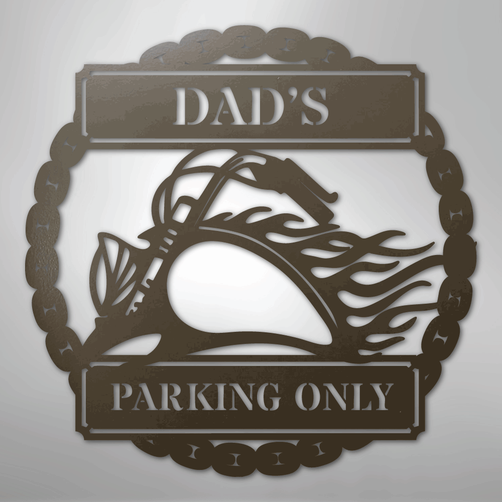 Hog Parking Plaque Personalized Steel Metal Sign Wall ArtCustomly Gifts