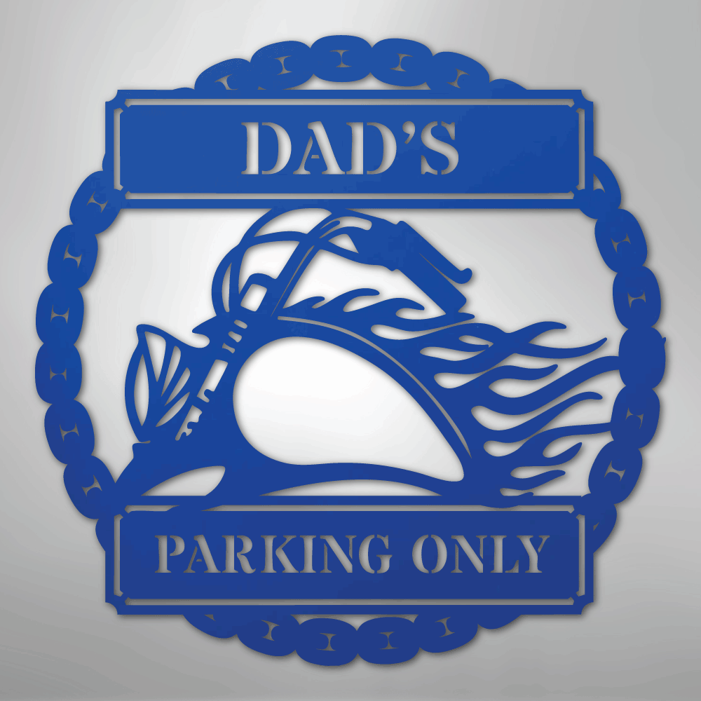 Hog Parking Plaque Personalized Steel Metal Sign Wall ArtCustomly Gifts