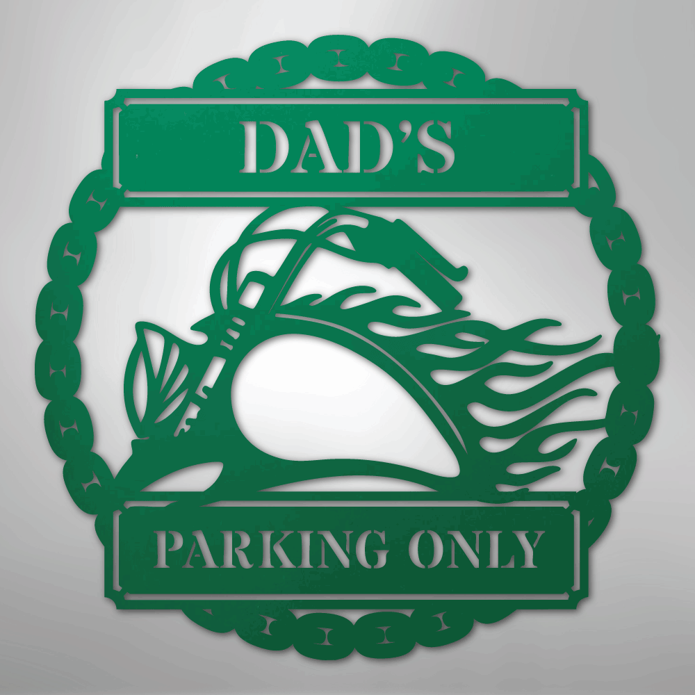 Hog Parking Plaque Personalized Steel Metal Sign Wall ArtCustomly Gifts