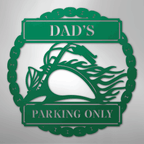 Hog Parking Plaque Personalized Steel Metal Sign Wall ArtCustomly Gifts