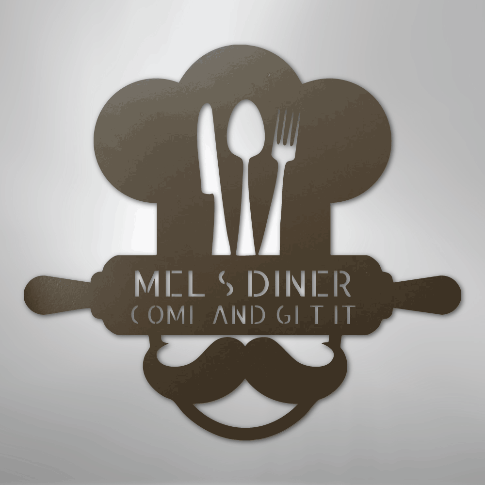 Home Chef Personalized Steel Metal Sign Wall ArtCustomly Gifts