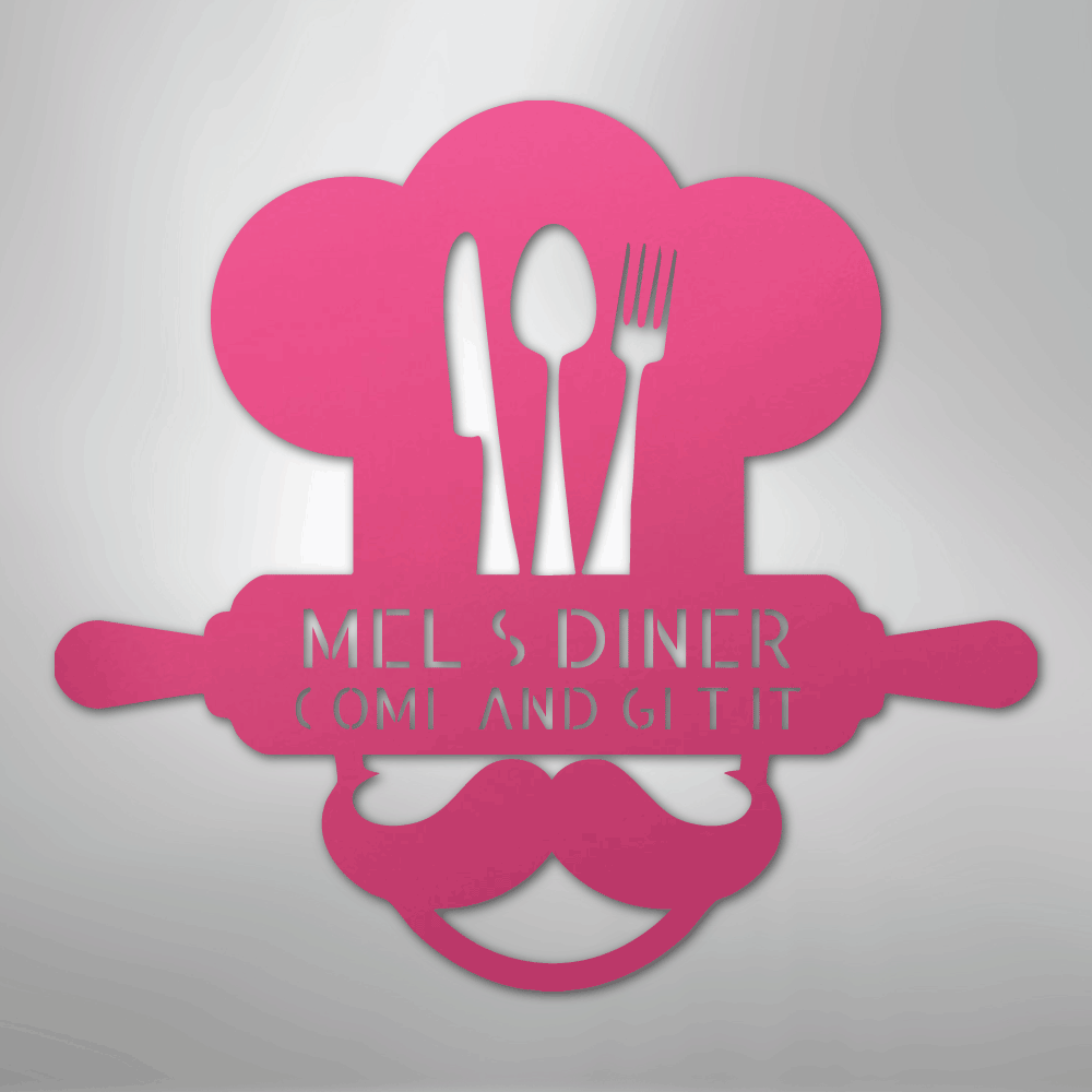 Home Chef Personalized Steel Metal Sign Wall ArtCustomly Gifts
