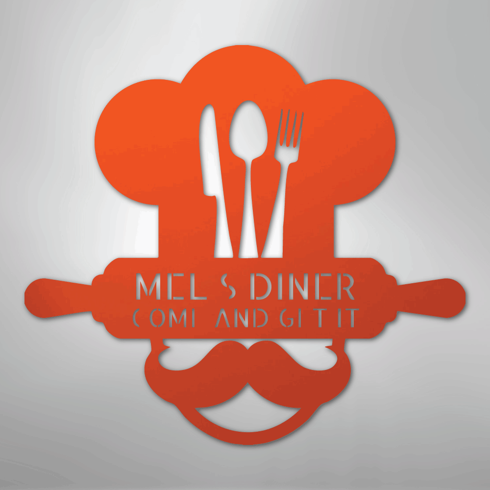 Home Chef Personalized Steel Metal Sign Wall ArtCustomly Gifts