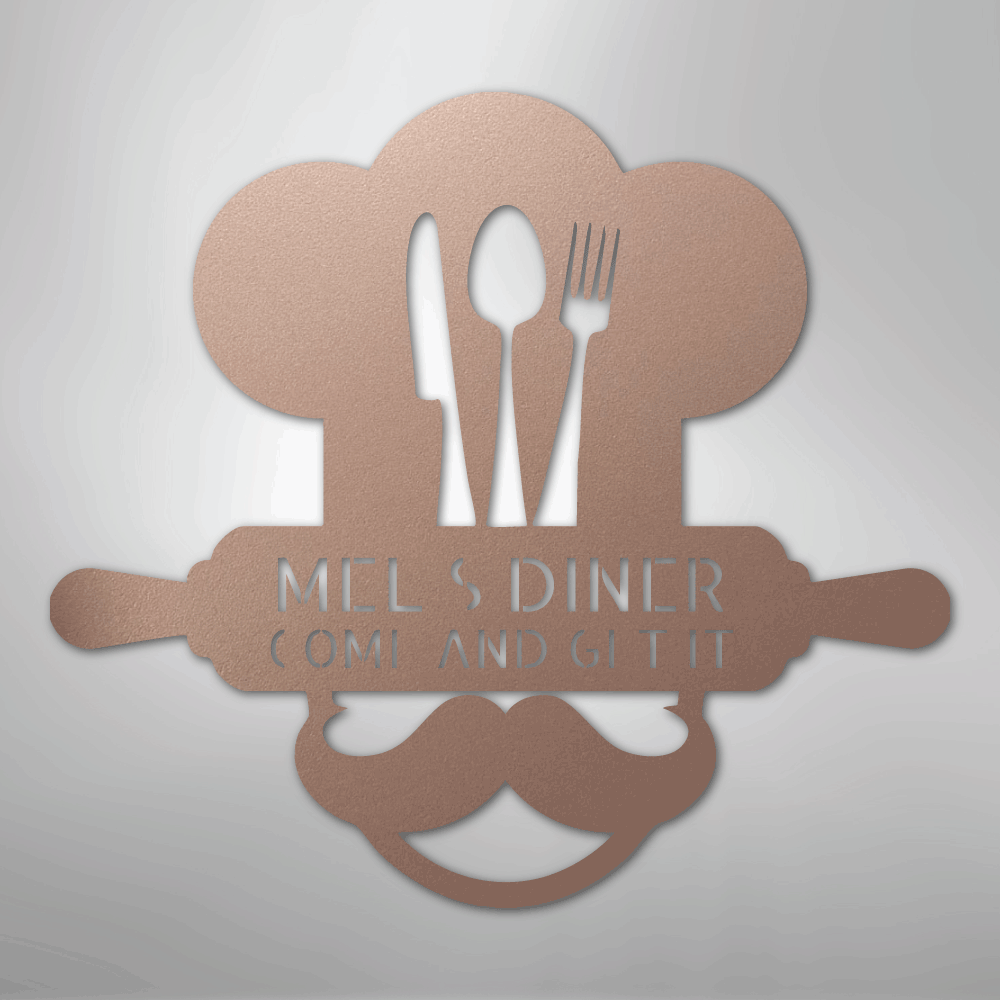 Home Chef Personalized Steel Metal Sign Wall ArtCustomly Gifts