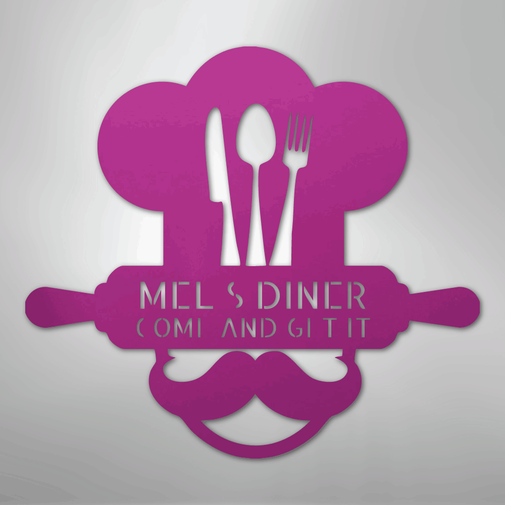 Home Chef Personalized Steel Metal Sign Wall ArtCustomly Gifts