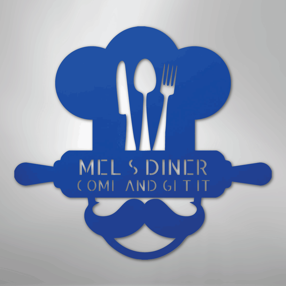 Home Chef Personalized Steel Metal Sign Wall ArtCustomly Gifts