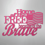 Home of the Free - Steel Metal Sign Wall ArtCustomly Gifts
