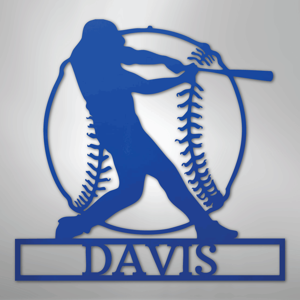 Home Run Baseball Personalized Steel Metal Sign Wall ArtCustomly Gifts