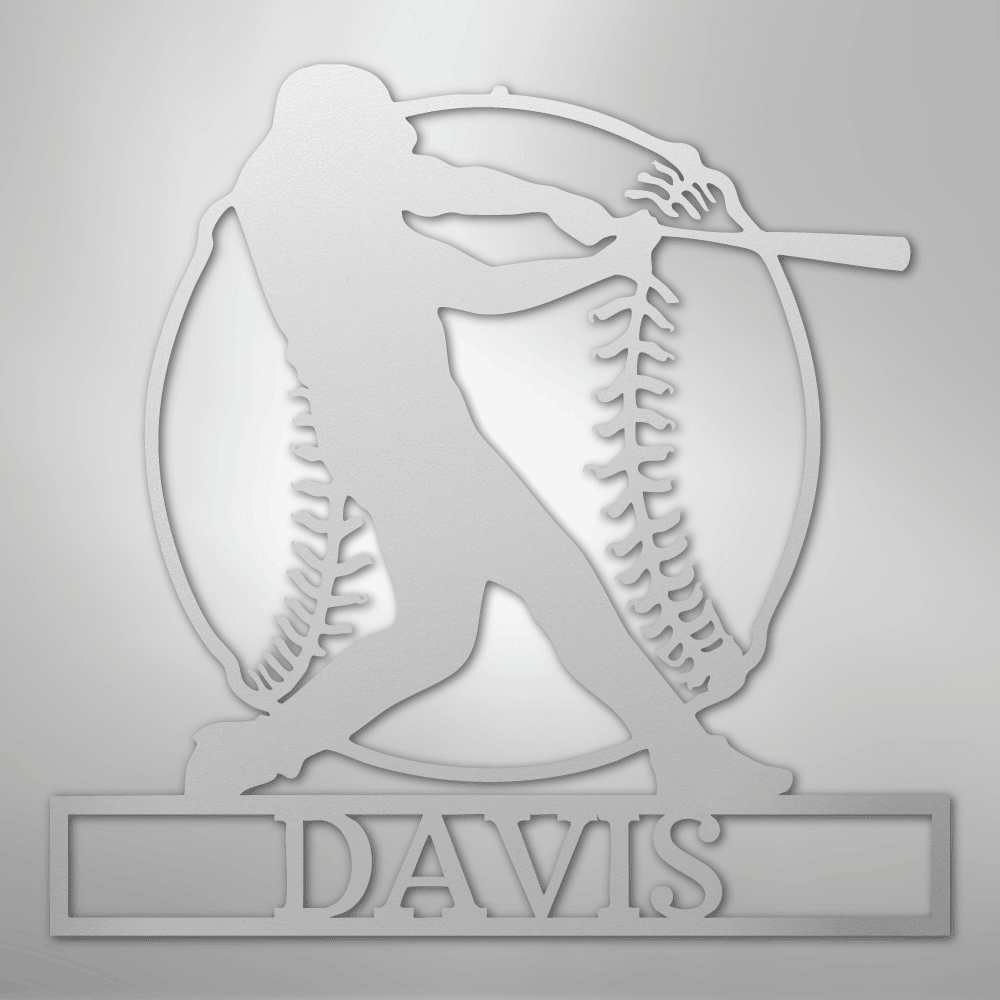 Home Run Baseball Personalized Steel Metal Sign Wall ArtCustomly Gifts