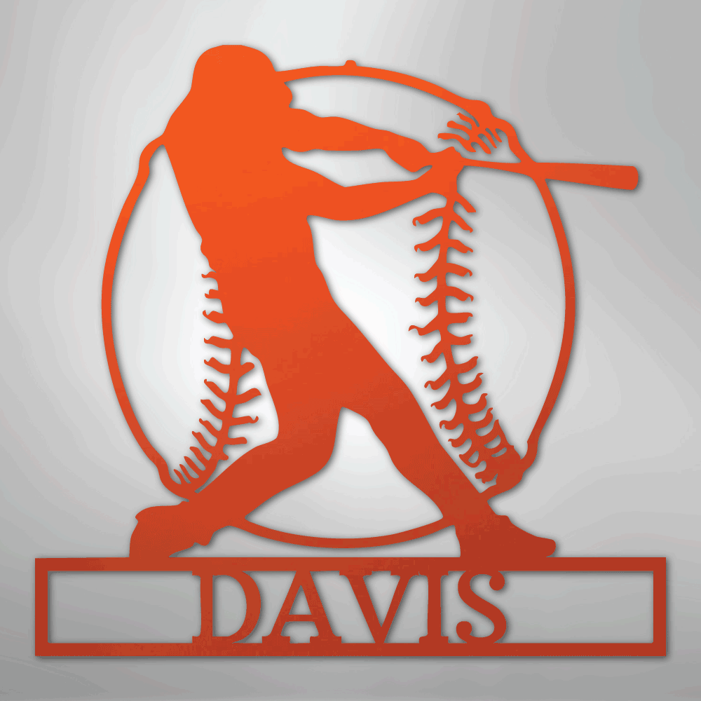 Home Run Baseball Personalized Steel Metal Sign Wall ArtCustomly Gifts